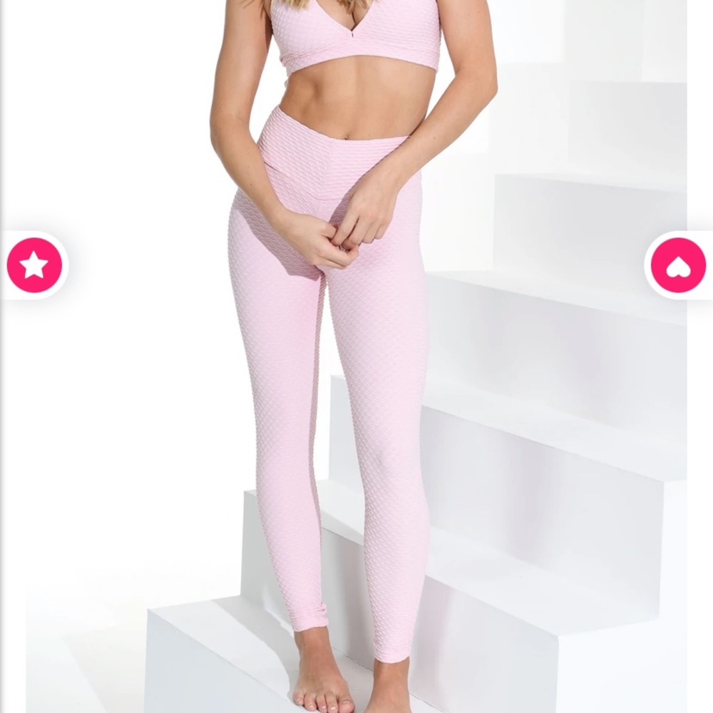 Booty by brabants full length baby pink leggings